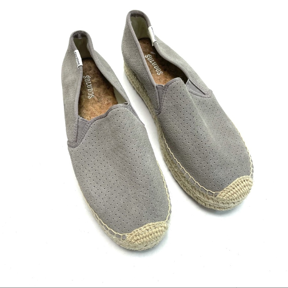 Soludos Malibu Suede Platform Espadrilles